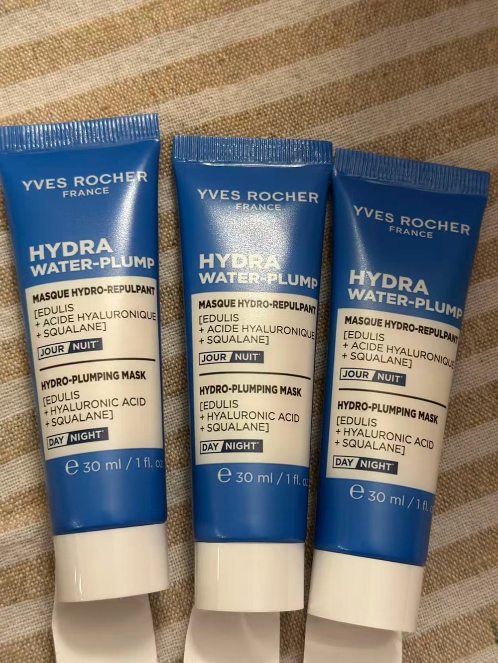 Yves Rocher Hydra Water-Plump Mask - Blue & White Tubes